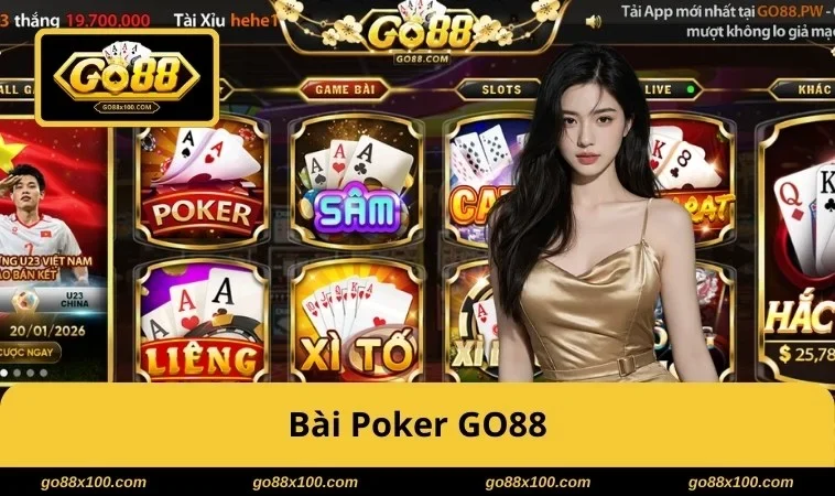 Bài poker tại cổng game GO88