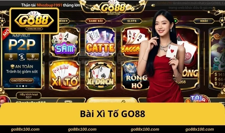 Bài xì tố tại cổng game GO88