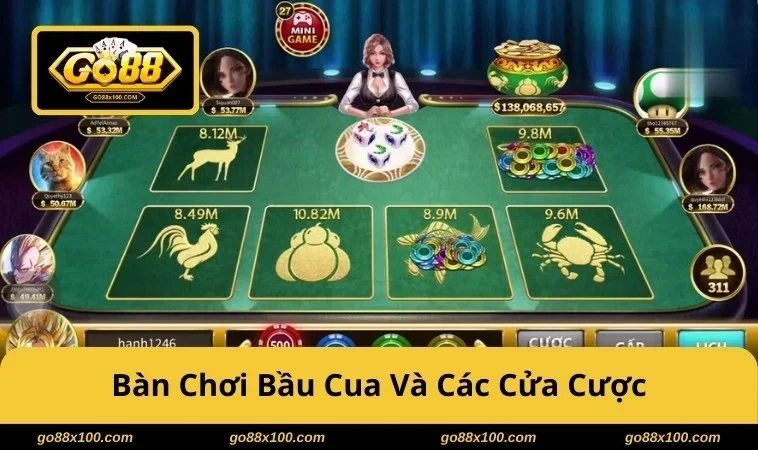 Cách Chơi Bầu Cua GO88 Trải Nghiệm Trò Chơi Dân Gian, Hấp Dẫn 3929 Bàn Bầu Cua GO88 rõ 6 cửa cược