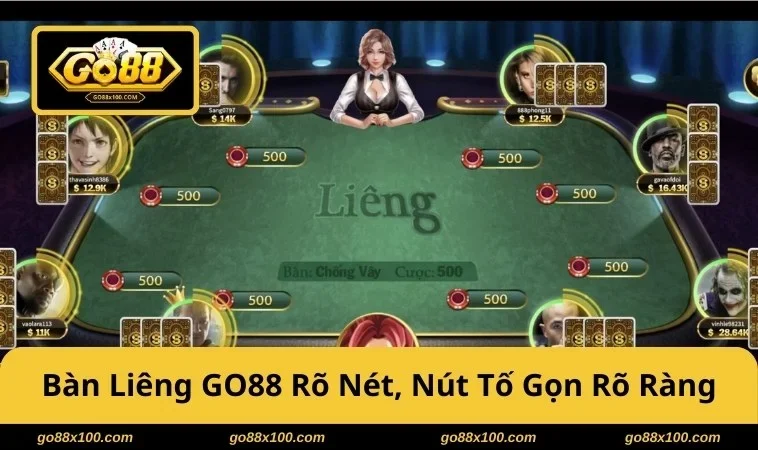 Liêng GO88 - Luật Tố Theo, Mẹo Tâm Lý Thắng Ổn Định Mỗi Ván 3889 Bàn Liêng GO88 rõ nét, nút tố gọn rõ ràng