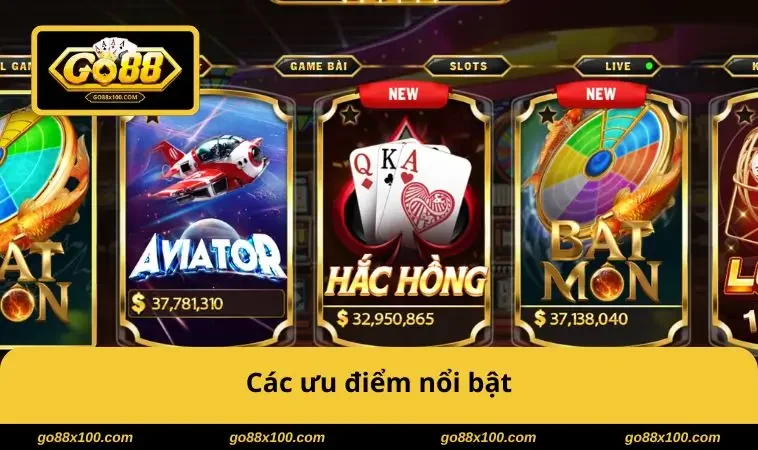 Giới Thiệu GO88 3722 Các ưu điểm nổi bật