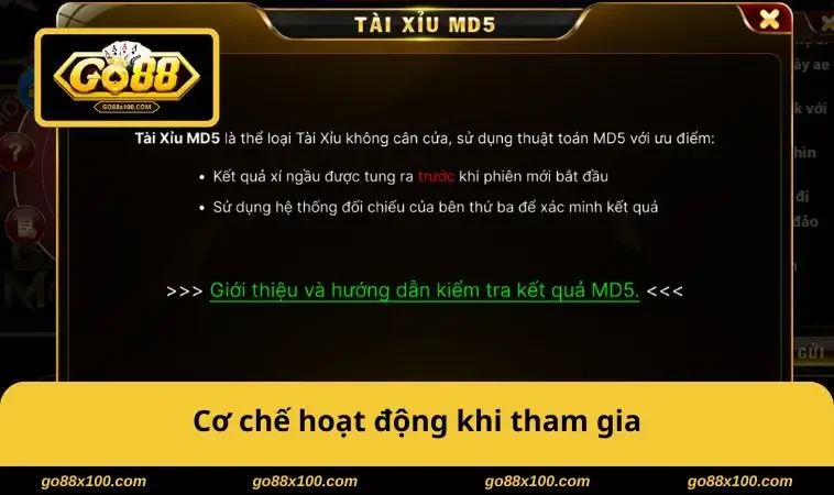 Tài Xỉu MD5 – Khi Công Nghệ MD5 Nâng Tầm Trò Chơi Tài Xỉu 3845 Cơ chế hoạt động khi tham gia