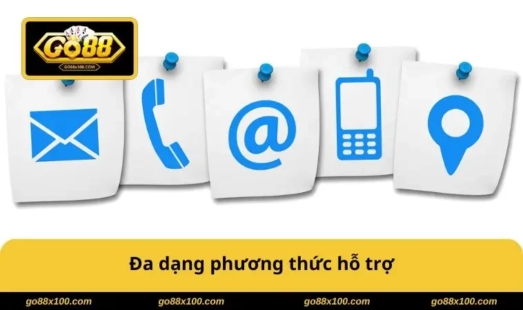 Đa dạng phương thức hỗ trợ