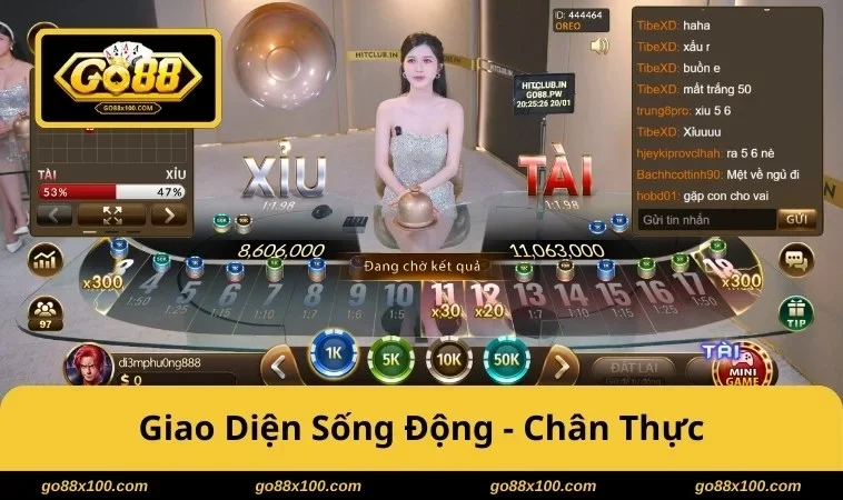 Tài Xỉu Livestream GO88, timer chuẩn