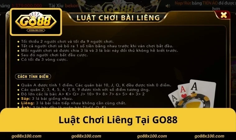 Liêng GO88 - Luật Tố Theo, Mẹo Tâm Lý Thắng Ổn Định Mỗi Ván 3889 Luật chơi Liêng tân thủ cần biết
