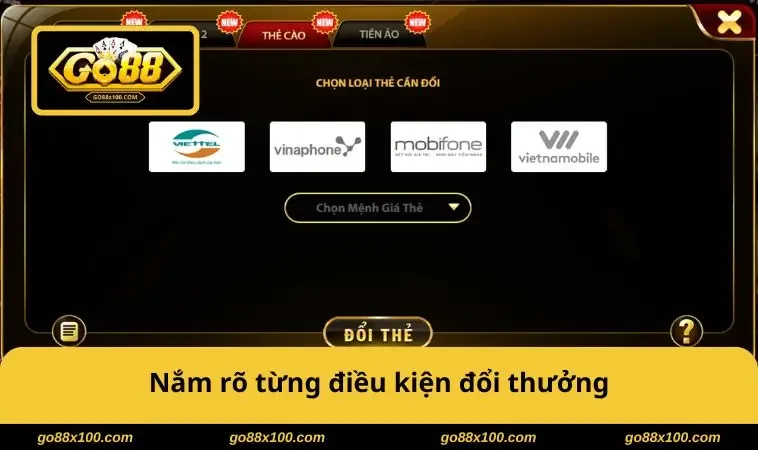 Nắm rõ từng điều kiện đổi thưởng