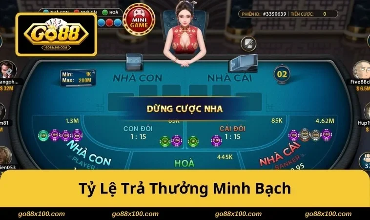 Baccarat GO88 - Nắm Luật 3 Lá, Chọn Cửa Đúng Và Quản Vốn 3892 Tỷ lệ trả thưởng minh bạch