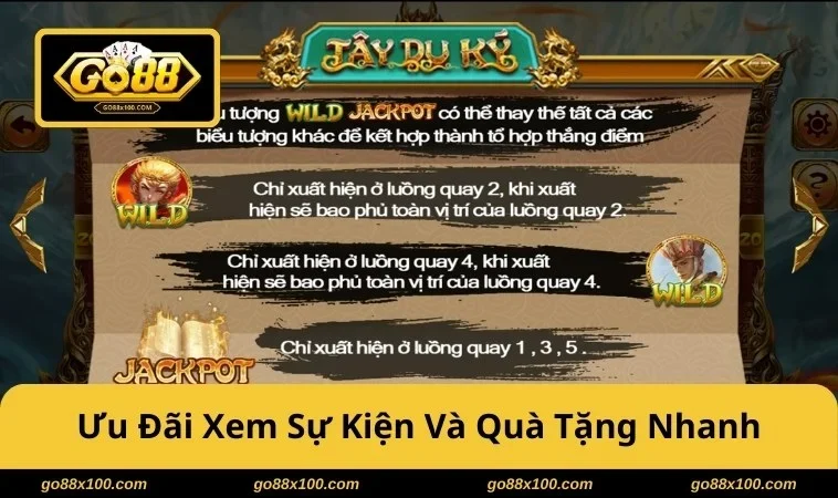 Ưu đãi xem sự kiện và quà tặng nhanh